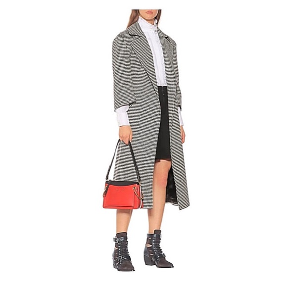 Olivia Ferragamo Booties Black Pointed Toe Lace Up Buckled Straps Size 5.5 - Picture 3 of 8